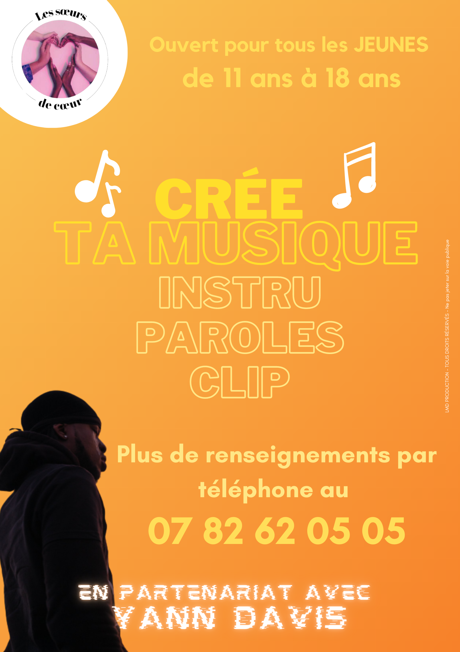 Affiche création d'une musique avec les jeunes