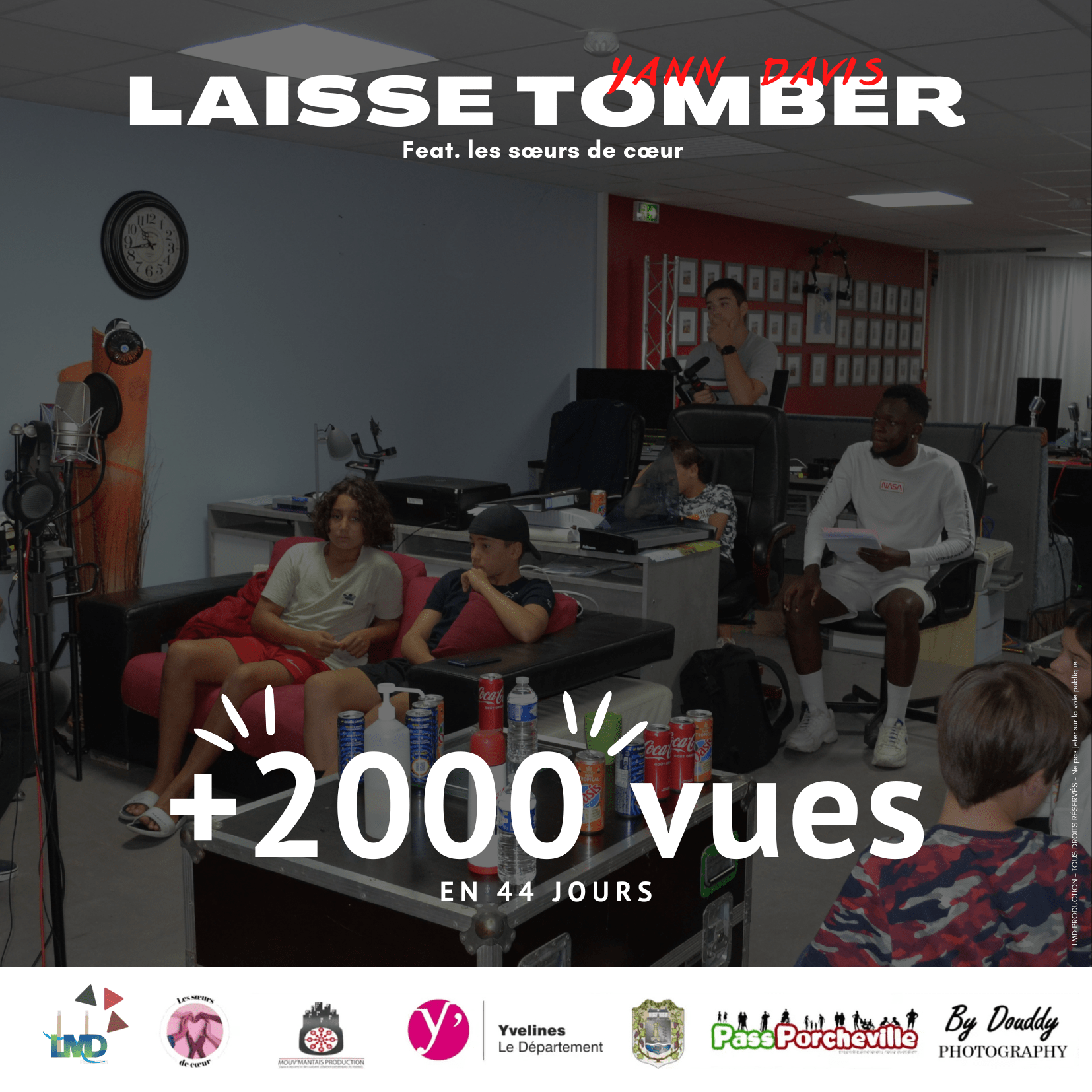 Affiche nombre de vues clip laisse tomber